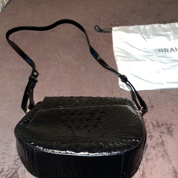 Black Leather Brahmin Bag - Picture 3 of 5